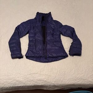 lululemon Down Town Puffy Jacket in the color Pigment Blue